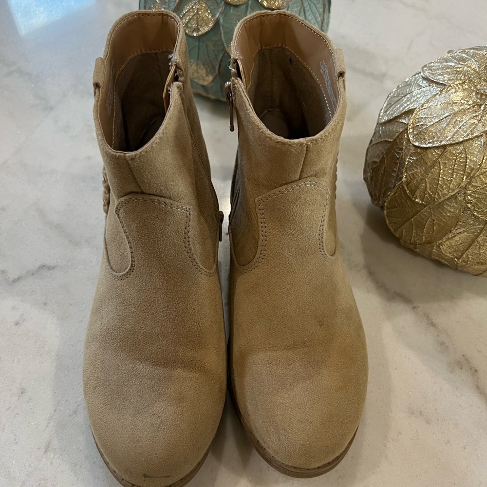 The Children's Place Beige Ankle Booties